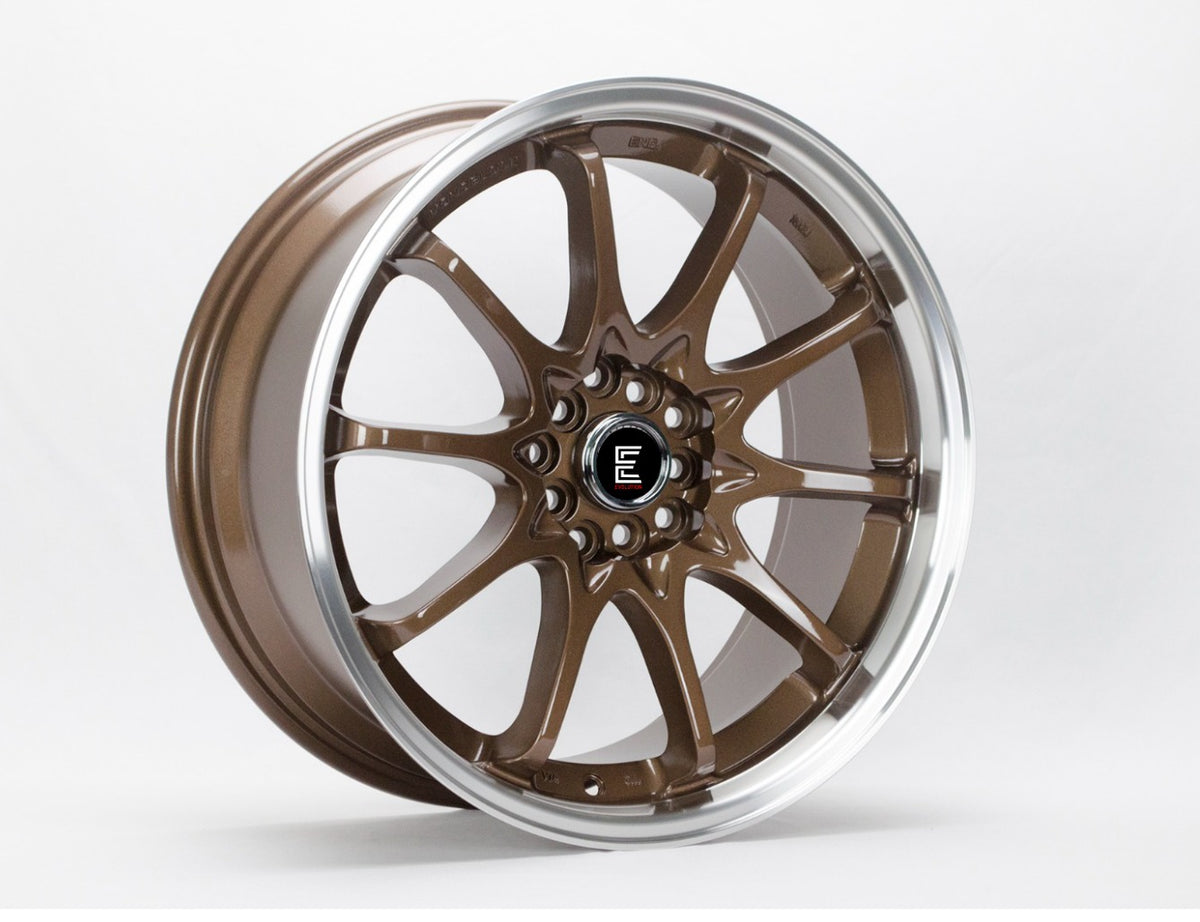 Evolution 1637 18X8 5x114.3 Gloss Bronze Machined Lip