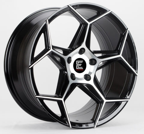 Evolution BX04 18X8 5x114.3 Gloss Black Machined Face