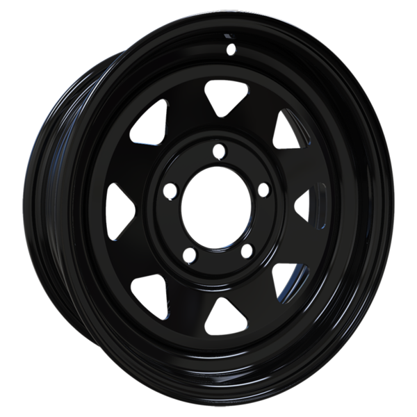Envy 200GBS TRAILER STEEL SPOKE GLOSS BLACK 13X45 5x114.3