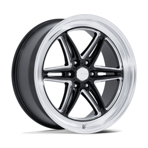 17x10 | 6x5.5 | 35 | 78.10 | American Racing | GLOSS BLACK MILLED W DIAMOND CUT LIP AR953BE17106135