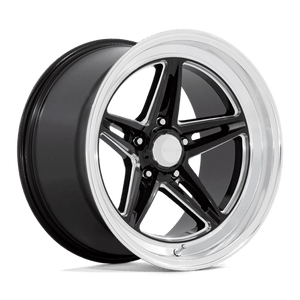 18x7 | 5x4.5 | 0 | 72.60 | American Racing Vintage | GLOSS BLACK W DIAMOND CUT LIP VN514BE18701200