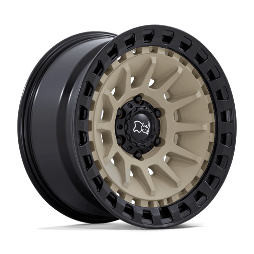 18x9 | 6x135 | 0 | 87.10 | Black Rhino Hard Alloys | DESERT SAND W MATTE BLACK LIP BR009TM18906300