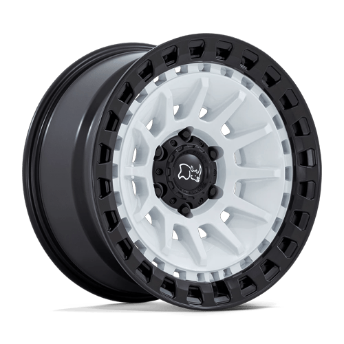 18x9 | 5x5.0 | 0 | 71.50 | Black Rhino Hard Alloys | GLOSS WHITE ON MATTE BLACK BR009WM18905000