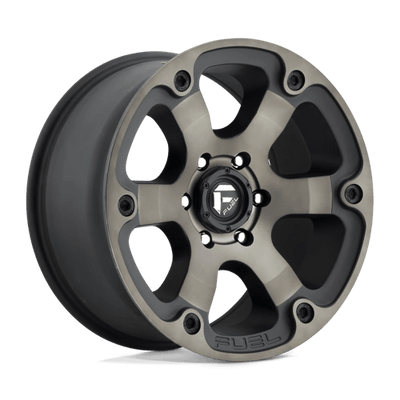 17x9 | 6x5.5 | -12 | 108.00 | Fuel 1PC | MATTE BLACK DOUBLE DARK TINT D56417908345