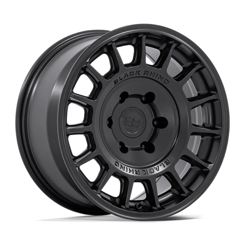 17x8 | 5x4.25 | 38 | 72.56 | Black Rhino Hard Alloys | MATTE BLACK BR015MX17804538