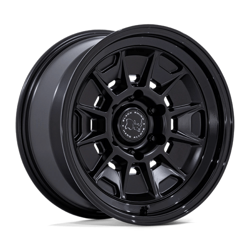18x9 | 6x5.5 | 12 | 106.10 | Black Rhino Hard Alloys | MATTE BLACK W GLOSS BLACK LIP BR021MB18906812