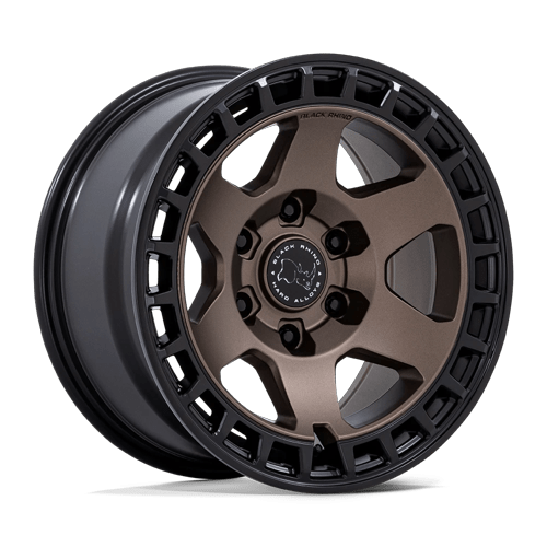 17x8.5 | 5x5.0 | -10 | 71.50 | Black Rhino Hard Alloys | BURNT BRONZE W MATTE BLACK LIP BR022ZB17855010N