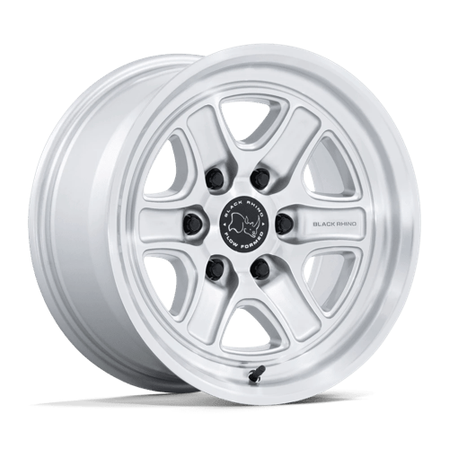 17x8.5 | 6x5.5 | 25 | 106.10 | Black Rhino Hard Alloys | GLOSS SILVER W MACHINED FACE BR032SD17856825