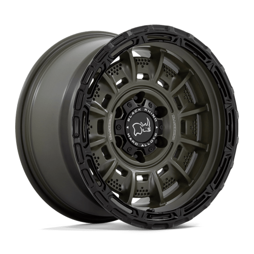 17x9 | 6x5.5 | -12 | 106.10 | Black Rhino Hard Alloys | OLIVE DRAB GREEN W BLACK LIP BR002EB17906812N