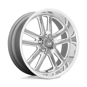 18x8 | 5x5.0 | 01 | 78.10 | US Mag 1PC | TEXTURED GUN METAL W MILLED EDGES U13018807345