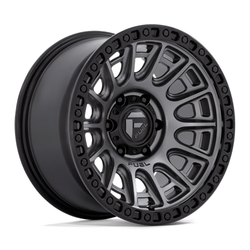 17x8.5 | 6x5.5 | 25 | 106.10 | Fuel 1PC | MATTE GUNMETAL W BLACK RING D83517858457