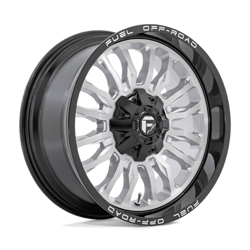 20x9 | 5x4.5 5.0 | 01 | 78.10 | Fuel 1PC | SILVER BRUSHED FACE W MILLED BLACK LIP D79820902650