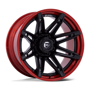 20x10 | 6x5.5 | -18 | 106.10 | Fuel 1PC | MATTE BLACK W CANDY RED LIP FC401MQ20106818N