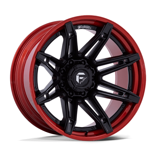 20x10 | 6x5.5 | -18 | 106.10 | Fuel 1PC | MATTE BLACK W CANDY RED LIP FC401MQ20106818N