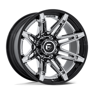 20x10 | 6x135 | -18 | 87.10 | Fuel 1PC | CHROME W GLOSS BLACK LIP FC401PB20106318N