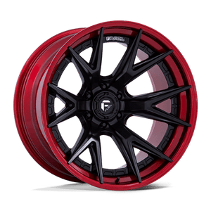 20x9 | 6x5.5 | 20 | 106.10 | Fuel 1PC | MATTE BLACK W CANDY RED LIP FC402MQ20906820