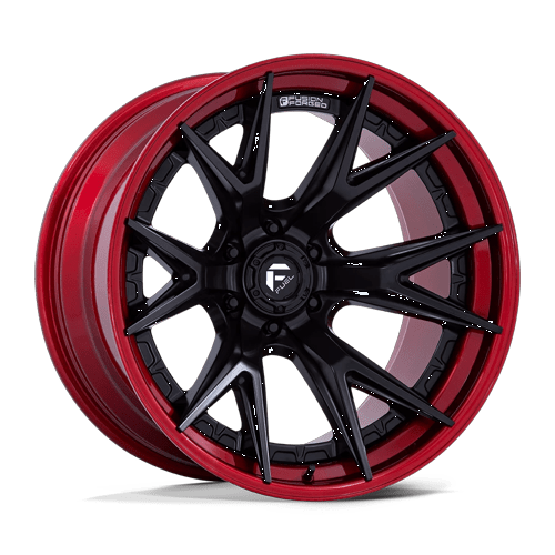 20x9 | 6x135 | 20 | 87.10 | Fuel 1PC | MATTE BLACK W CANDY RED LIP FC402MQ20906320