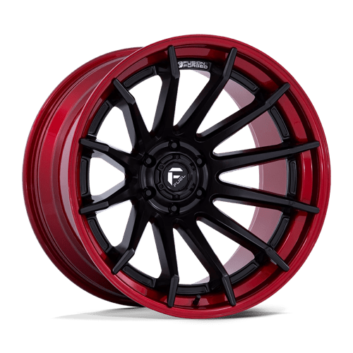 20x10 | 6x5.5 | -18 | 106.10 | Fuel 1PC | MATTE BLACK W CANDY RED LIP FC403MQ20106818N