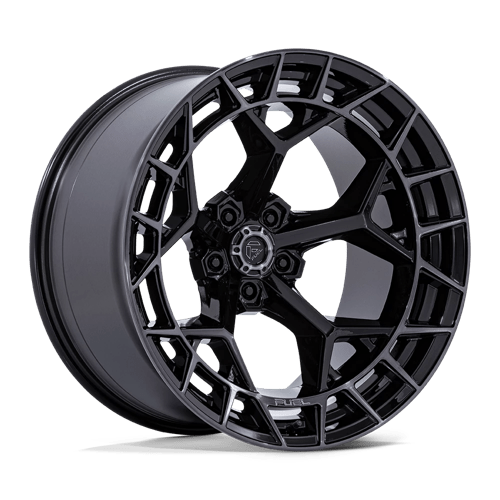 22x12 | 5x5.0 | -44 | 71.50 | Fuel 1PC | GLOSS BLACK W BRUSHED DARK TINT FC873BT22125044N