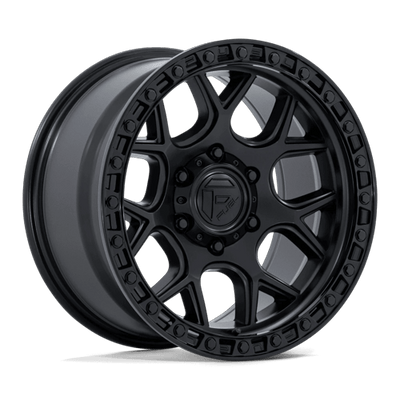 17x9 | 6x5.5 | -12 | 106.10 | Fuel 1PC | MATTE BLACK W GLOSS BLACK LIP FC908MB17906812N