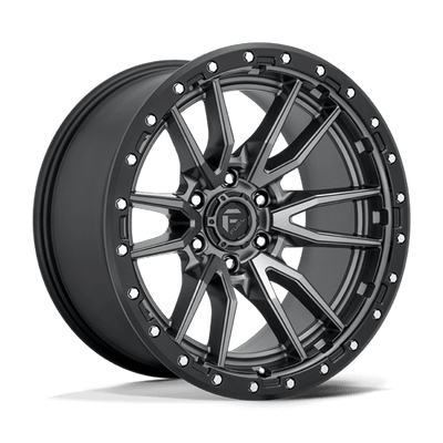 20x10 | 6x5.5 | -18 | 106.10 | Fuel 1PC | MATTE GUNMETAL BLACK BEAD RING D68020008447