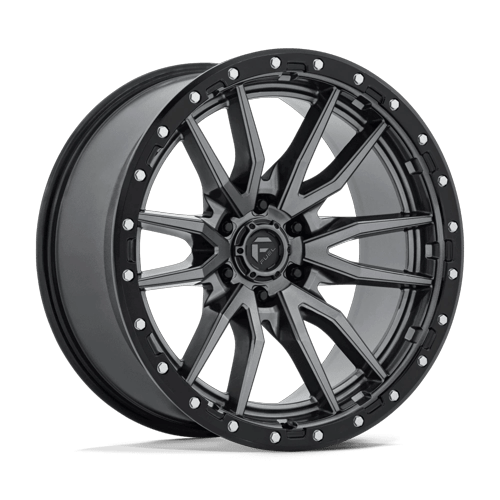 22x10 | 6x5.5 | -13 | 106.10 | Fuel 1PC | MATTE GUNMETAL BLACK BEAD RING D68022008450
