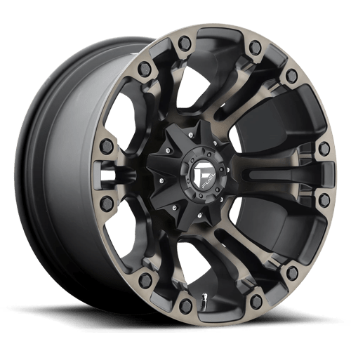 18x9 | 8x180 | 20 | 124.20 | Fuel 1PC | MATTE BLACK DOUBLE DARK TINT D56918901857A