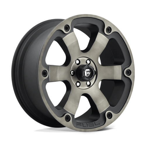17x9 | 6x5.5 | -12 | 108.00 | Fuel 1PC | MATTE BLACK DOUBLE DARK TINT D56417908345