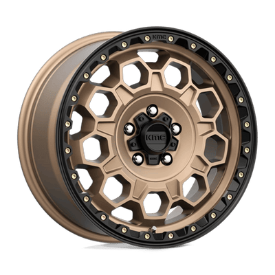 17x8 | 5x4.25 | 38 | 72.56 | KMC | MATTE BRONZE W BLACK LIP KM54578045638
