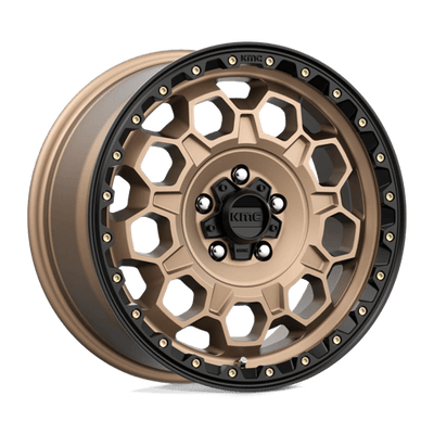 17x8 | 5x4.25 | 38 | 72.56 | KMC | MATTE BRONZE W BLACK LIP KM54578045638