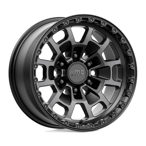 17x8.5 | 6x5.5 | 0 | 106.10 | KMC | SATIN BLACK W GRAY TINT KM71878568400