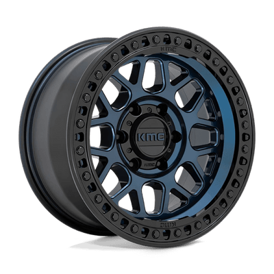 17x9 | 5x5.0 | -12 | 71.50 | KMC | MIDNIGHT BLUE W GLOSS BLACK LIP KM54979050912N