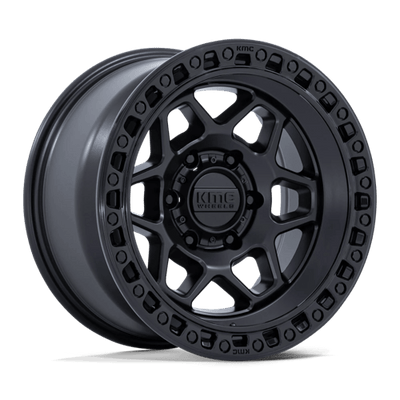 17x9 | 6x5.5 | -12 | 106.10 | KMC | MATTE BLACK W GLOSS BLACK LIP KM553MB17906812N