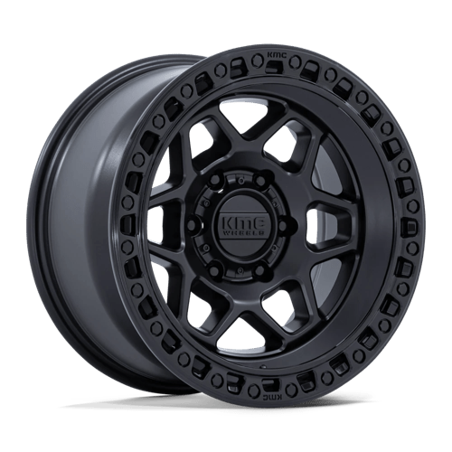17x9 | 6x5.5 | -12 | 106.10 | KMC | MATTE BLACK W GLOSS BLACK LIP KM553MB17906812N