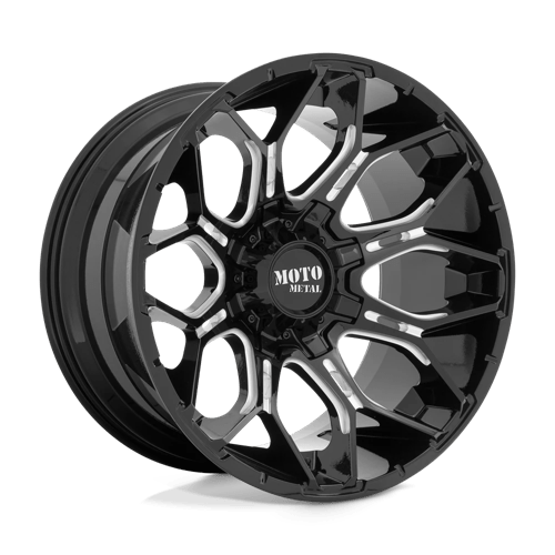 20x10 | 8x6.5 | -18 | 125.10 | Moto Metal | GLOSS BLACK MILLED MO80821080318N