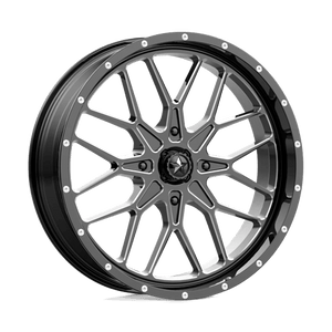 18x7 | 4x156 | 00 | 115.10 | MSA Offroad | GLOSS BLACK MILLED M45-018756M