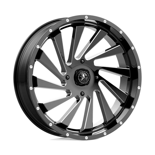 18x7 | 4x156 | 00 | 115.10 | MSA Offroad | GLOSS BLACK MILLED M46-018756M