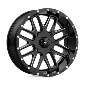 20x7 | 4x137 | 00 | 112.10 | MSA Offroad | GLOSS BLACK MILLED M35-020737M