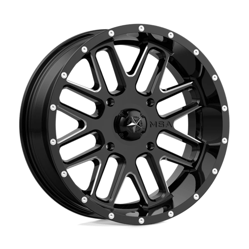 20x7 | 4x156 | 00 | 132.00 | MSA Offroad | GLOSS BLACK MILLED M35-020756M