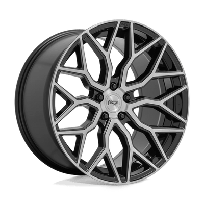 20x9 | 5x4.5 | 35 | 72.56 | Niche 1PC | GLOSS BLACK W BRUSHED FACE M262209065+35