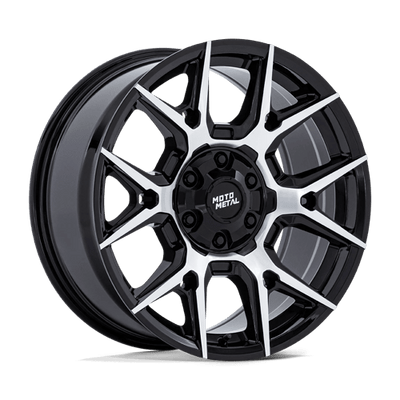 20x9 | 6x135 5.5 | 10 | 95.10 | Moto Metal | GLOSS BLACK W MACHINED FACE MO813BD20906710