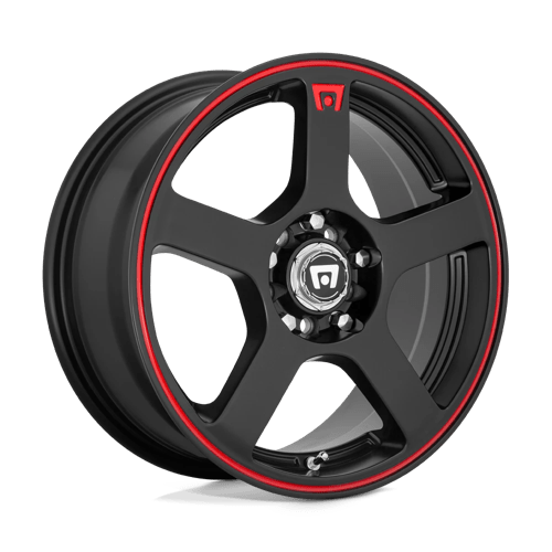 18x8 | 5x112 4.5 | 45 | 72.56 | Motegi | MATTE BLACK W RED STRIPE MR11688046745