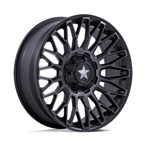 22x7 | 4x137 156 | 0 | 110.10 | MSA Offroad | MATTE BLACK DOUBLE DARK TINT MA050MT22704A00