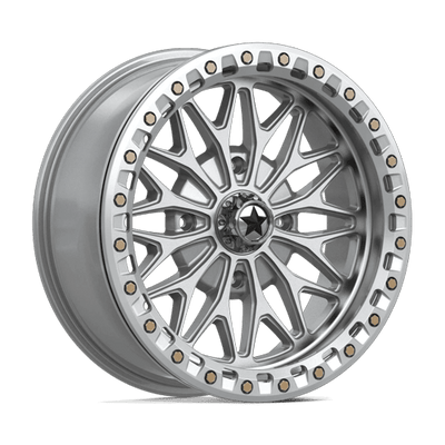 18x7 | 4x137 | 10 | 96.00 | MSA Offroad | GLOSS SILVER W MACHINED FACE MA053SD18704810