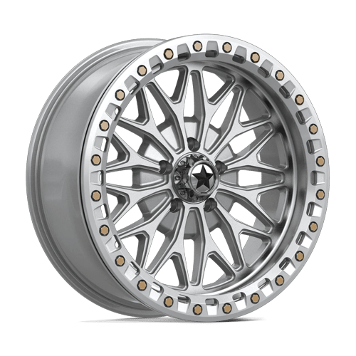 18x7 | 5x4.5 | 10 | 72.56 | MSA Offroad | GLOSS SILVER W MACHINED FACE MA053SD18701210