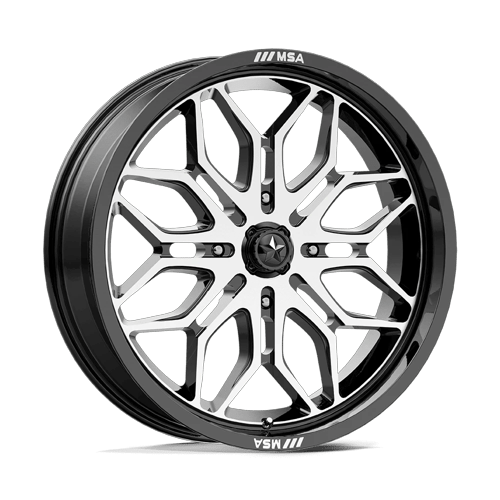 20x7 | 4x110 | 10 | 86.00 | MSA Offroad | GLOSS BLACK MACHINED MA047BD20704010