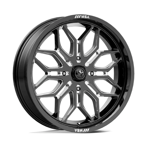 20x7 | 4x156 | 10 | 115.10 | MSA Offroad | GLOSS BLACK MILLED MA047BE20704410