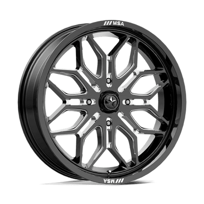 20x7 | 4x156 | 10 | 115.10 | MSA Offroad | GLOSS BLACK MILLED MA047BE20704410