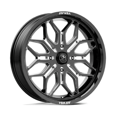 20x7 | 4x137 | 10 | 96.00 | MSA Offroad | GLOSS BLACK MILLED MA047BE20704810