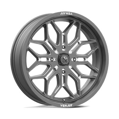 20x7 | 4x137 | 10 | 96.00 | MSA Offroad | GUNMETAL MILLED MA047AX20704810